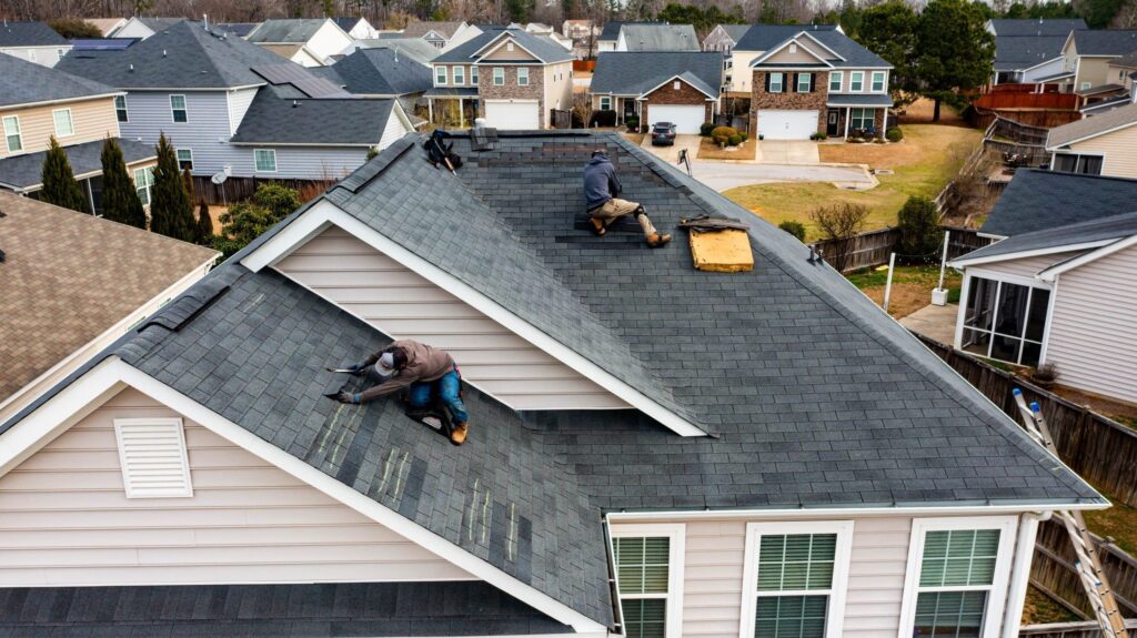Roofing Contractor Present at the Adjuster's Inspection