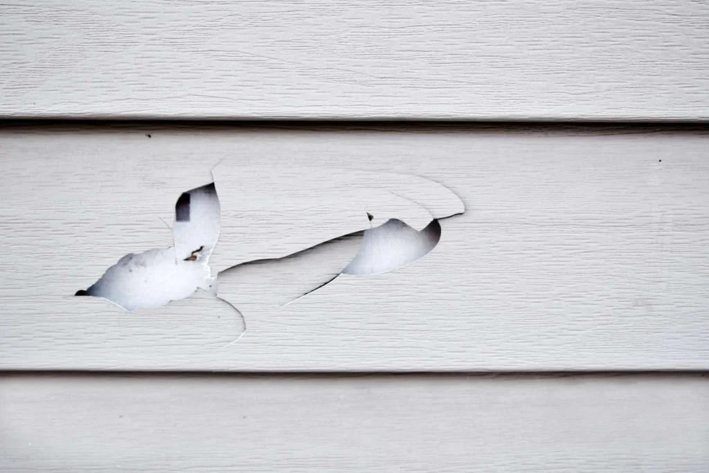 Siding hail damage