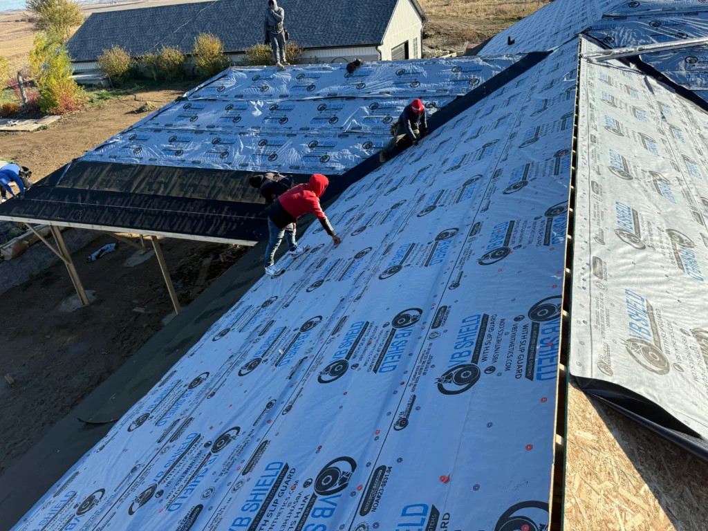 Star Home crew on a Nebraska roofing job site
