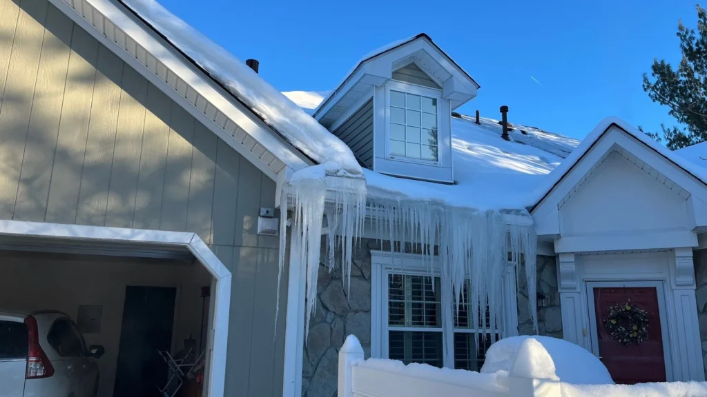 ice dam on roof in Nebraska